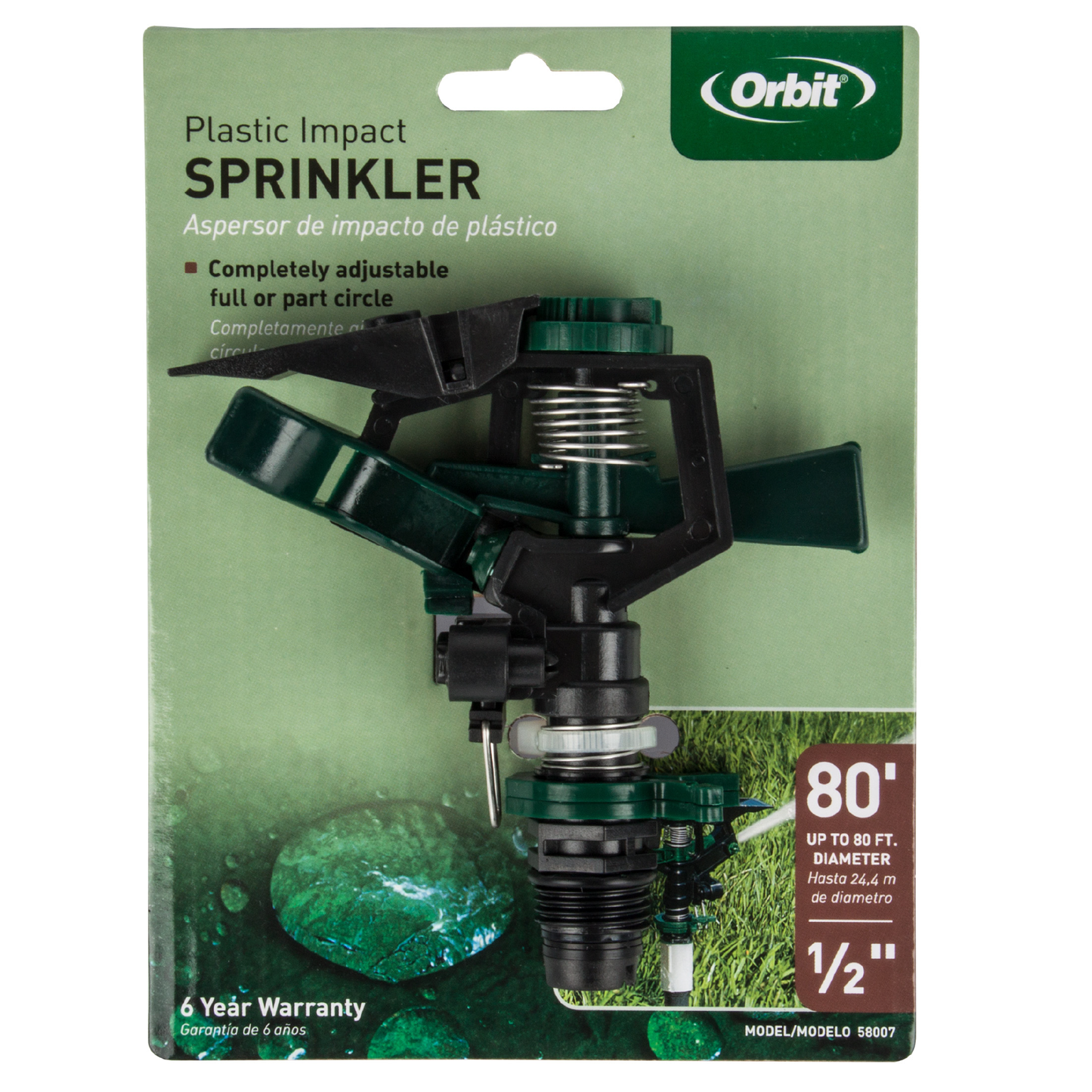 Orbit|Impact Sprinkler Plastic Adjustable – Water & electrical solutions from Orbit | Zisabo South Africa