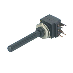Piher Potentiometer with Switch Log PCB 16mm, 4.7kΩ-100kΩ