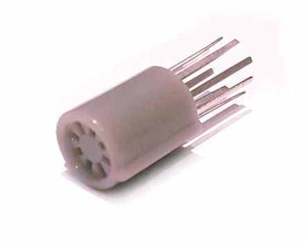 EIE Round Transistor Socket 8WAY Ribbed