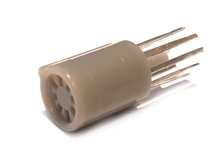 EIE Round Transistor Socket 8WAY Rib+Pin