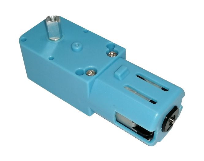 EIE Single Shaft Metal Gear Motor 1:90 110RPM Blue 5.4x3.8x8.4 H-Shaft