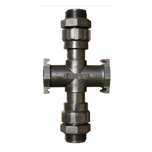 Emjay Manifold Cross Union With Nipple – 1" BSP Manifold Fitting