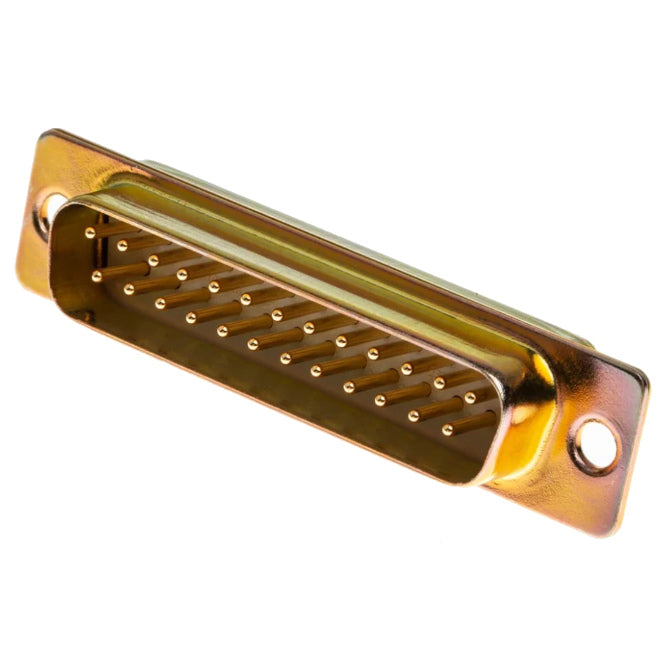 CS Plug D-Sub 25W PCB Straight Metal