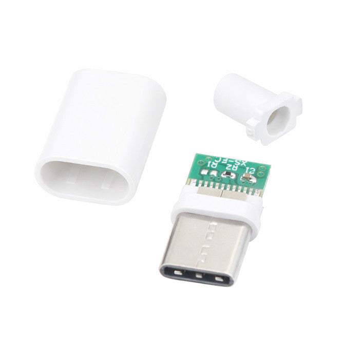 EIE Type-C Plug Assembly Kit White (Unassembled)
