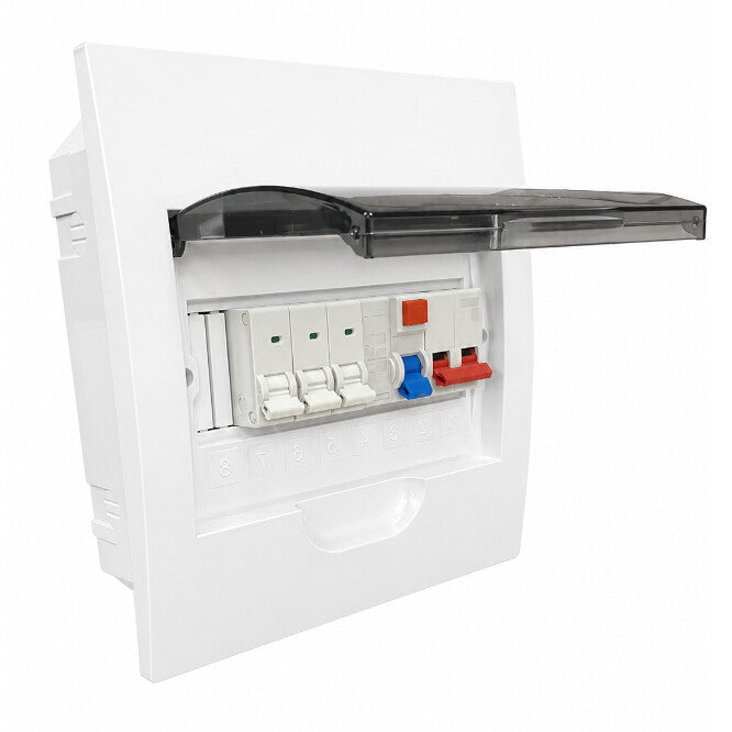 S-TEC Distribution Board Populated Surface 8W