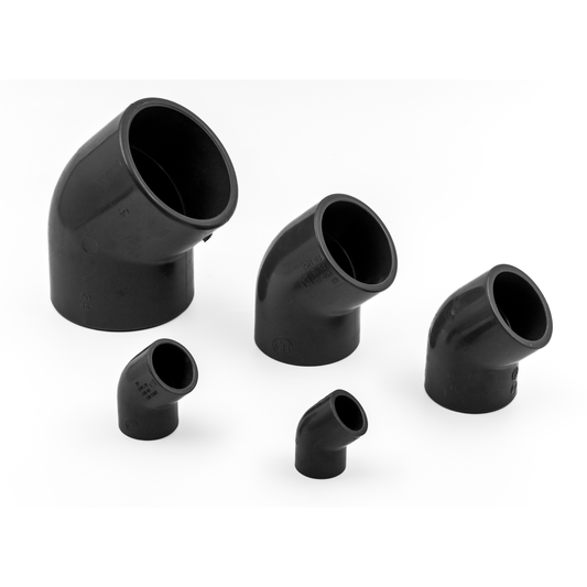 PVC Solvent 45D Elbow – Water & electrical solutions from Zisabo | Zisabo South Africa