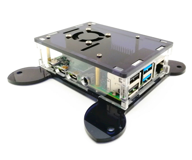 Keyestudio Rpi 4B Arcylic Case Wall Mount 122x112x33mm