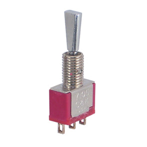 C&K Mini Toggle Switch SPDT (on)-Off-(on) Sol