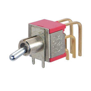 C&K Mini Right-Angle Toggle Switch Dpdt on-on PCB