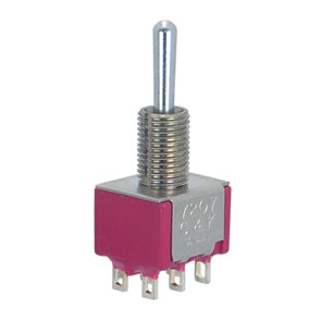 C&K Mini Toggle Switch Dpdt on-Momentary Sol