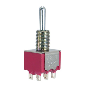 C&K Mini Toggle Switch Dpdt (on)-on Sol