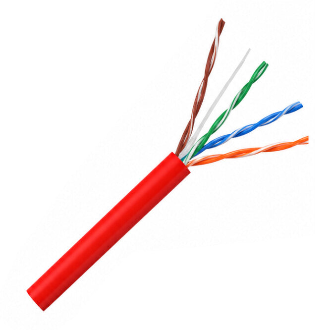 CS CAT6 Utp 8C Ethernet Stranded Cable Unscreened Red- per Meter