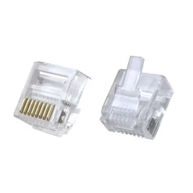 CS RJ45 Modular Plug Connector 2 Prong 8P8C Short Body