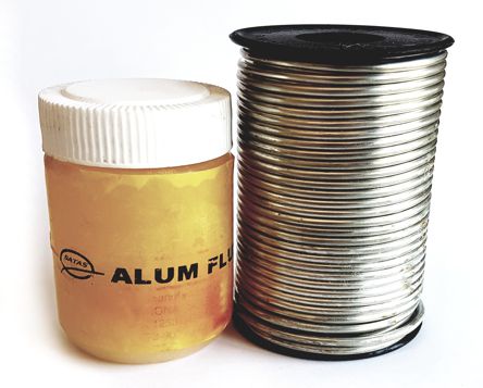 Nasco Plumbers Solder Wire Bundle Lead Free 2.0mm + Alum Flux