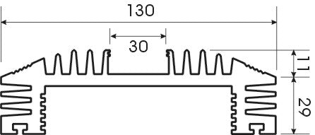 EIE Heatsink Amp Natural 110mm