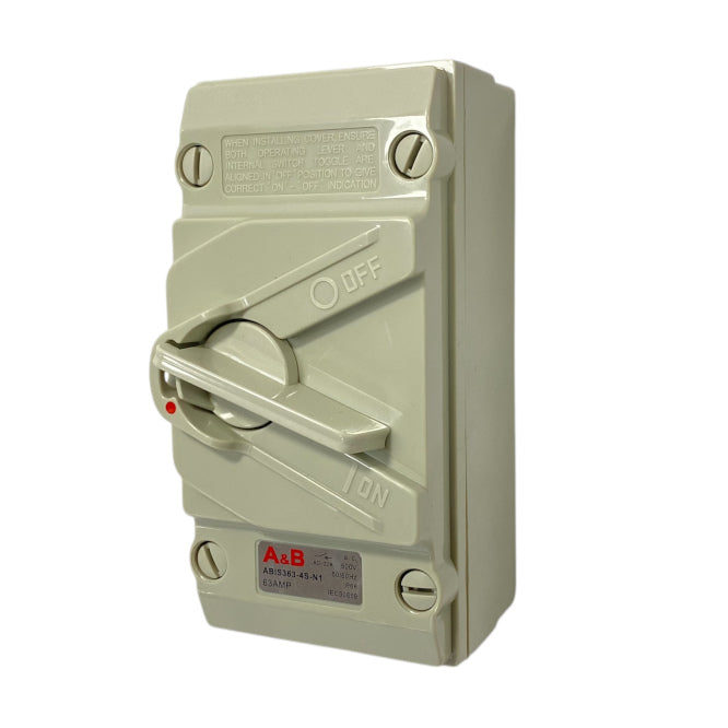 Swan Electric Load Break Switch 35A-63A 3P 440VAC IP66 Enclosurelockable Isolator