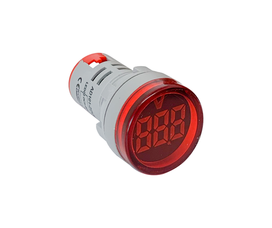 MCE AD22 22mm AC Digital Voltmeter 20VAC to 500VAC