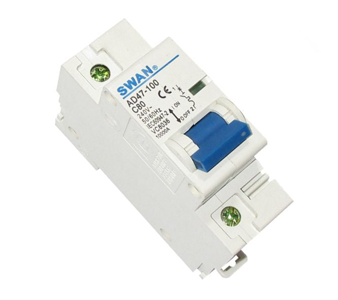 Swan Electric 1P 10kA C-curve MCB circuit breaker