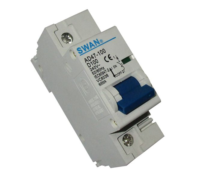 Swan Electric 1P 6kA D-curve MCB circuit breaker
