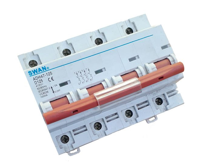 Swan Electric 4P 10kA D-curve MCB circuit breaker