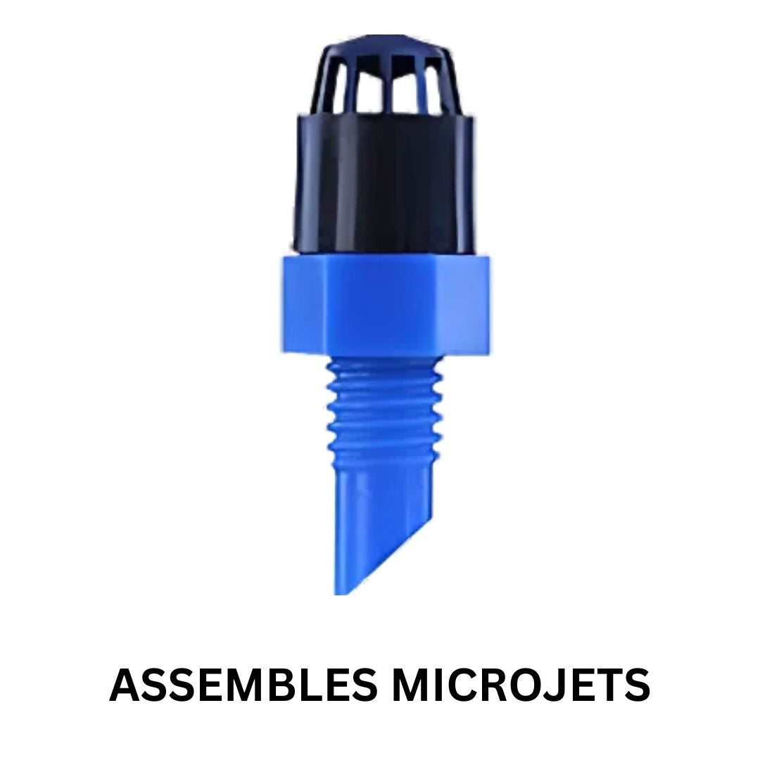 Assembled Microjet – Ready-to-Install Microjet Sprinkler 90°, 180° and 360° (Green Base)