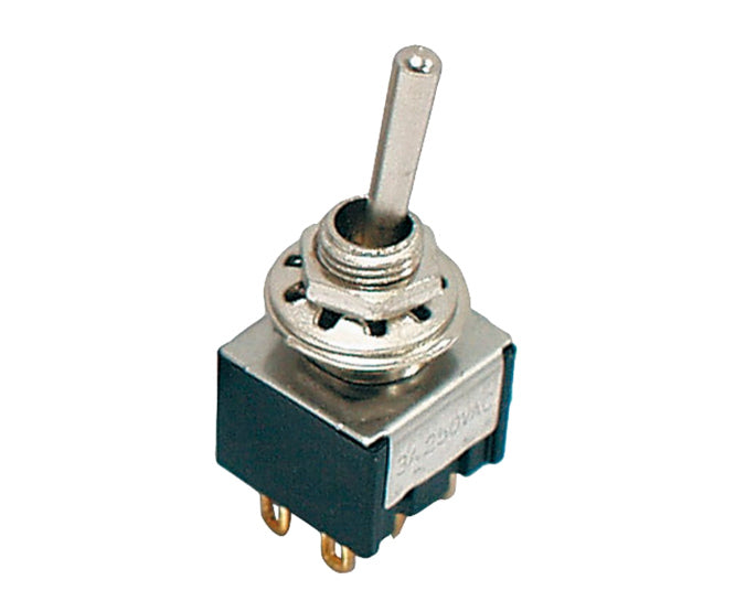 EIE Mini Toggle Switch Dpdt Panel Mount Sol 2A 250VAC
