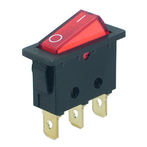 EIE Rocker Switch Spst 11x30 Red Ilu