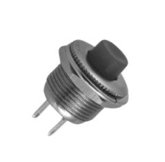 EIE Push Button Switch N.O. Spst Black Solder M12 D=14