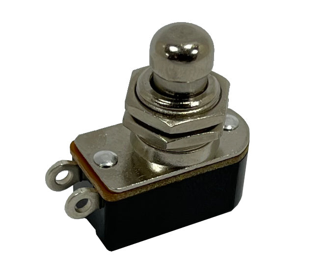 Daier Push Button Switch N.O. Spst 3A Metal Solder M12 L=38