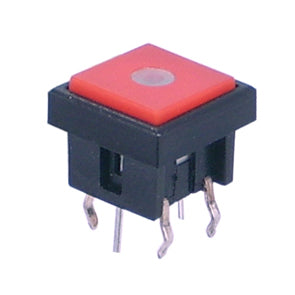 EIE Push Button Illuminated PCB Red