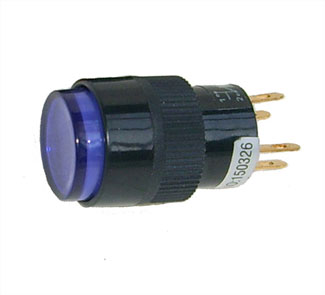 EIE Push Switch Latch 15mm Il 250VAC 5A Purple