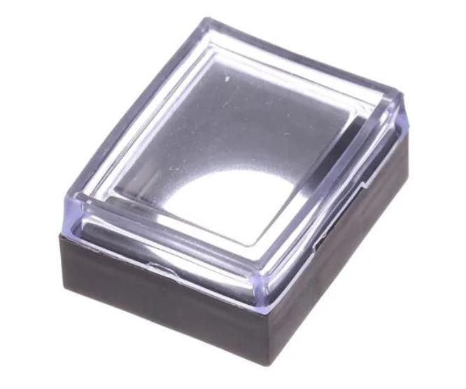 EIE Clear Square Cover for Switch 16mm Sqr P/Button Switch