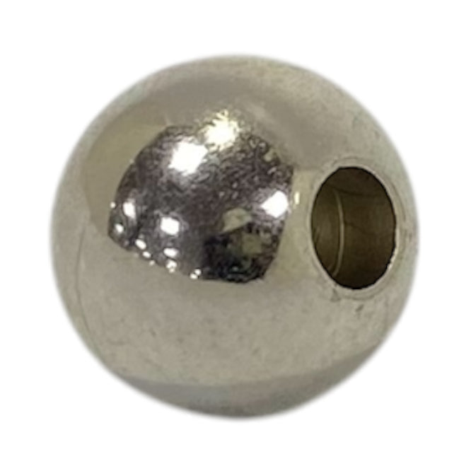 EIE Pearl White Plastic Ball with Hole