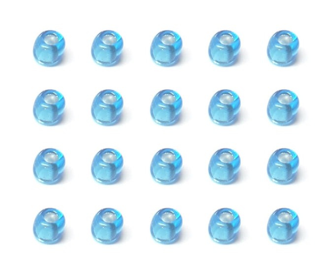 EIE Glass Bead Spacer L/Blue OD=4mm ID=1.3mm 600/BAG