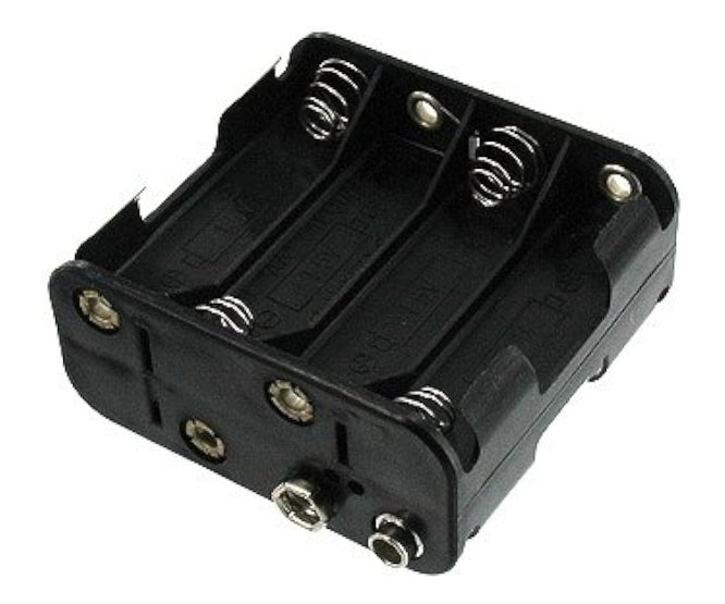 EIE Battery Holder 8XAA with Clip Black Iiii