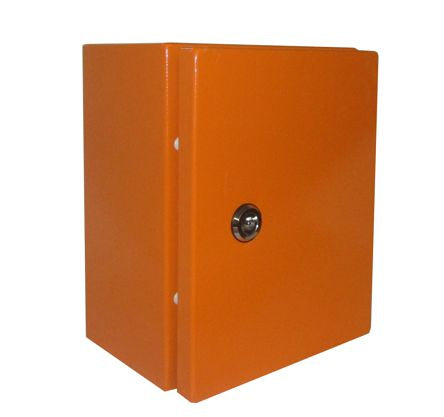 Swan Electric Metal Enclosure Orange Lockable 1-KEY Hole 600x500x250mm