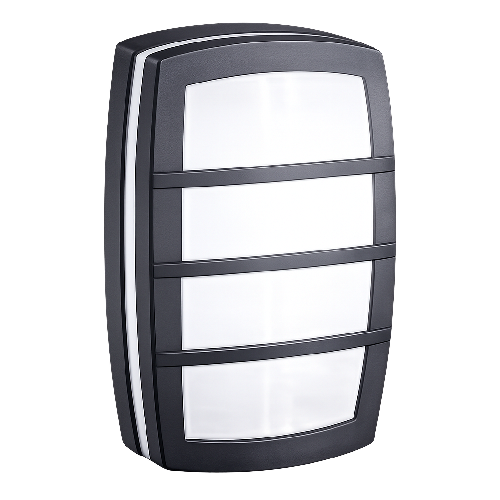 O-lite Nouveau Large Rectangular Bulkhead, Louvre IP54
