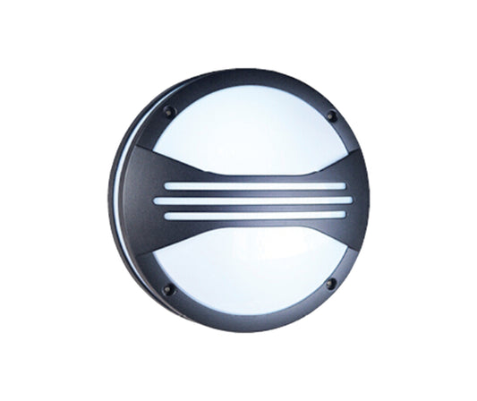 O-lite Nouveau Round Bulkhead Fitting, Louvre IP54