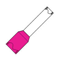 EIE Boot Lace Terminal Pink 0.34mm²