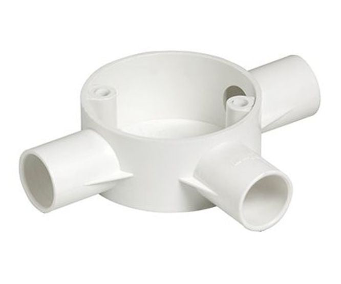 Swan Electric PVC Junction Box 3 Way 20mm