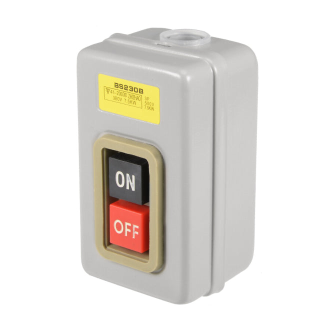 Swan Electric Latching Push Button On-Off Station 3P 30A Metal