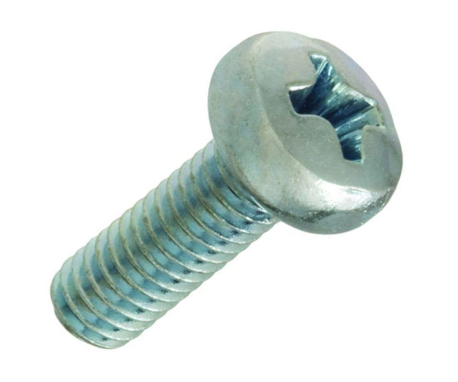 EIE Pan Head Pozi Screw Galvanised M5x8 Star