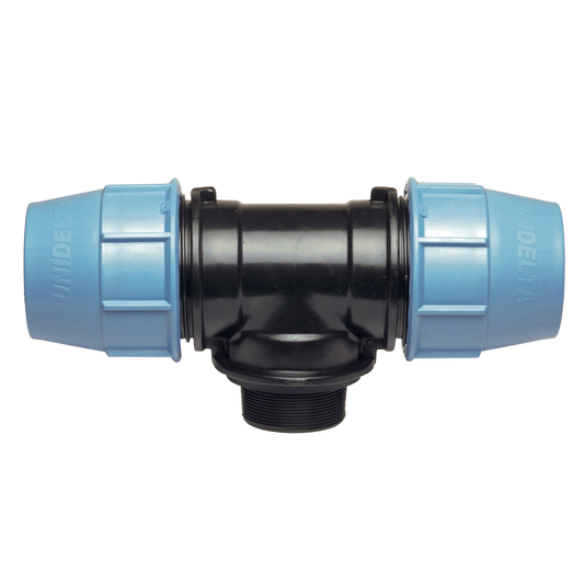 Unidelta | Compression 90° Tee With Threaded Male Offtake – Water & electrical solutions from Unidelta | Zisabo South Africa