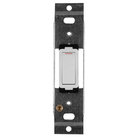 Crabtree Classic 1 Lever 1 Way 20A Switch & Yoke 50 x 100mm in White