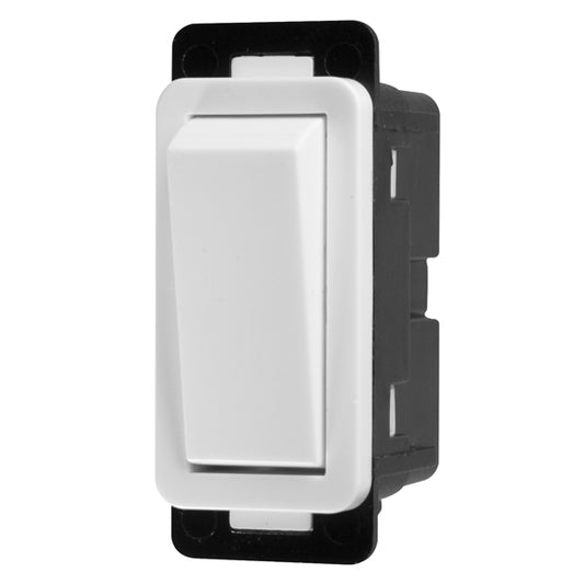 Crabtree Classic 2 Way 20A Clip-In Switch in White