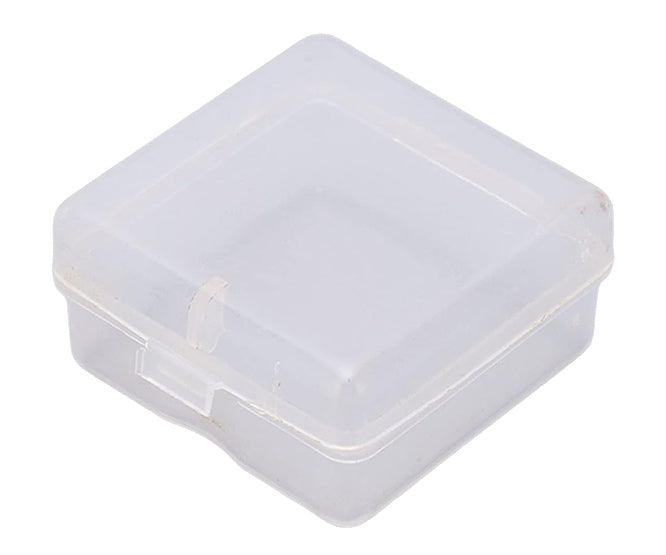 EIE Mini Components Storage Plastic Box ID=35x35x20 OD=38x38x20 Clear