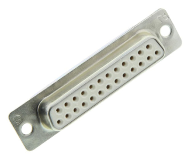 EIE Solder D-Sub Socket 25W Panel Mount