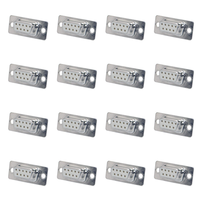 EIE Socket D-Sub 9W Panel Mount Solder Metal - 50P/TRAY