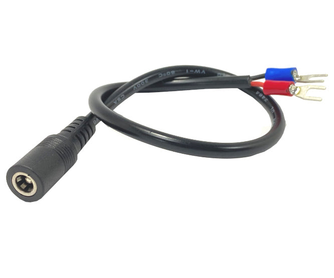 EIE 300mm Adaptor Lead DC Plug - 3.2mm Fork Terminals