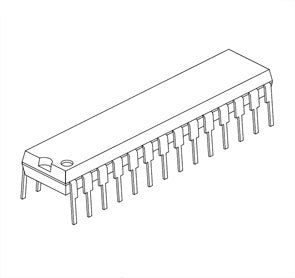 Microchip Micro DIP28 PIC16C62A-04/SP